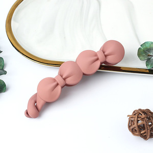 Nuevo Supya Plastic Bow-Knot Matte Glossy Banana Clip mejora el volumen del cabello Versátil Uso diario Horizontal Vertical <span class=keywords><strong>Cola</strong></span> <span class=keywords><strong>de</strong></span> <span class=keywords><strong>caballo</strong></span> - Product Image 6