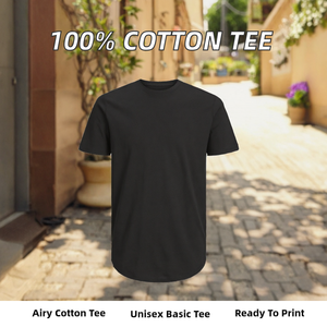 100% Cotton Blank T Shirt 180 GSM Unisex Short Sleeve Crew Neck <b>Plain</b> <b>Tee</b> Wholesale - Product Image 2