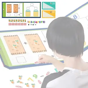NEU Kind Montessori Spielzeug Filz Karotten Zahlen Mathe Spielzeug Kinder Zählen Frühes Lernen für Kleinkinder Intelligenz Entwickeln Sie 30*30cm