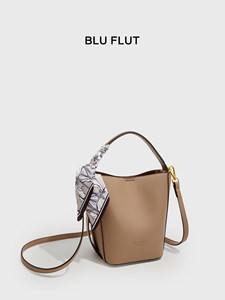 Bolso Tipo Cubo de Cuero Genuino Simple y Versátil para Mujer, Estilo 2026, con Cierre de Cremallera, para Uso Diario - Product Image 3