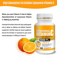 Vitamin C suplemen Herbal, Tablet penyerapan ditingkatkan, Vitamin C liposal dewasa