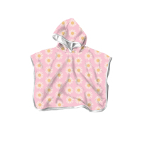 Serviette poncho en microfibre à séchage rapide à fleurs Offre Spéciale personnalisée Robe à langer pour adultes enfants surf natation serviette de bain pour enfants