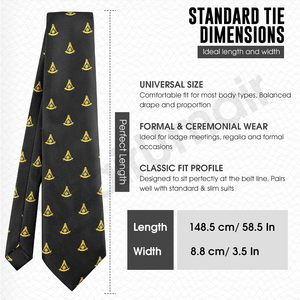 Cravate en soie jacquard classique unisexe et écologique avec option de logo personnalisé pour les services professionnels - Product Image 6