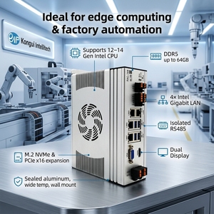 Controlador de Borde Eip <span class=keywords><strong>PAC</strong></span>-900 LGA1700, <span class=keywords><strong>PC</strong></span> Industrial, 16GB RAM, 256GB SSD, 4 Puertos Gigabit Ethernet, 4 Puertos USB, Pantalla Dual, China - Product Image 2
