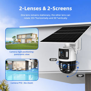 Ubox EU 4G Kim Loại 3MP + 3MP 36X Zoom Quang Học Ống Kính Kép Năng Lượng Mặt Trời Máy Ảnh 15600MAh An Ninh Máy Ảnh PIR Phát Hiện Chuyển Động Ánh Sáng Còi Báo Động Ip66 - Product Image 3