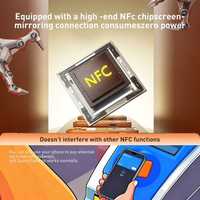 Coque de téléphone NFC INK en gros avec écran LED intelligent E-Ink, coque PC DIY pour affichage de téléphone pour iPhone 18, 17, 17 Pro, 17 Pro Max