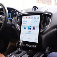 12,1 "Android 13 coche Multimedia GPS Audio Radio Estéreo para Maserati Ghibli 2014-2019 Tesla navegación Navi reproductor Vertical