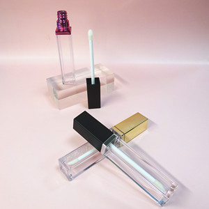 OEM/ODM Brand Empty <b>Square</b> Colorful 8ml Lipgloss Tubes with Silk Screen Printing ABS/PETG Material Cosmetic <b>Containers</b> - Product Image 4