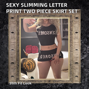 Peeqi FC1367 New <b>Sexy</b> Summer One <b>Set</b> Women's Slimming Letter Print - Product Image 2