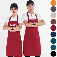 Tablier de cuisine unisexe, design moderne écologique, poches amusantes, logo personnalisé, impression par sublimation, vierge, pour fête