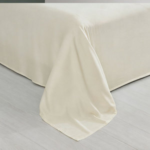 Ensemble de draps de lit en coton 100% personnalisé, confortable, anti-acariens, 3 pièces, avec 1 <span class=keywords><strong>drap</strong></span> plat et <span class=keywords><strong>2</strong></span> taies d'oreiller - Product Image 2