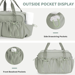 Bolso de Mano de 7L con Separación para Artículos Húmedos y Secos, con Correa Cruzada, para Gimnasio, Yoga, Viajes, Uso Diario y Cosméticos - Product Image 6