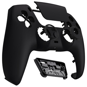 EXtremeRate Luna Redesigned Custom Soft Touch Black Front Shell Replacement for <b>PS5</b> <b>Controller</b> Repair Parts Accessories - Product Image 4