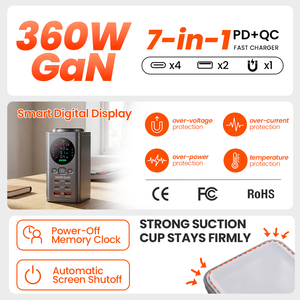 Cargador de Batería para Portátil de 60W 100W, Cargador Rápido GaN Inteligente para Reloj Inteligente y <span class=keywords><strong>Móvil</strong></span>, Certificaciones CE y FCC - Product Image 3