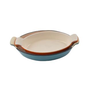 Vente en gros <span class=keywords><strong>de</strong></span> petit plat en fonte, type gril à gaz, casserole ovale au four, vaisselle, poêle à <span class=keywords><strong>poisson</strong></span> en émail, rôtissoire <span class=keywords><strong>de</strong></span> service - Product Image 1