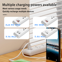 Multiprise universelle BS1363 avec USB 13A 250V, multiprise de bureau avec protection contre les surtensions, prise d'extension, fabricant direct d'usine