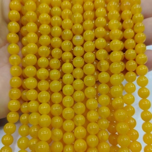 Wholesale 4-12mm Natural Round <strong>Black</strong> Yellow Green Red Agate Stone Loose Semi Gemstone <strong>Beads</strong> for Jewelry Making - Product Image 2