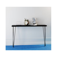 Table console étroite rustique à succès avec pieds en forme de chevilles, table de couloir en bois au caractère distinctif, table murale, étagère de radiateur en bois