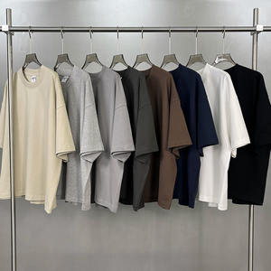 ET-054 T-shirt da <span class=keywords><strong>Uomo</strong></span> di Alta Qualità Taglio Corto Vestibilità Ampia e Squadrata Casual Oversize 100% Cotone Grezza Personalizzata - Product Image 2