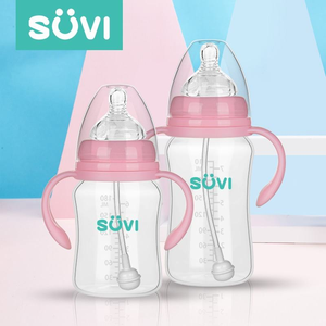 Gobelet à large ouverture sans BPA en PP et silicone avec motif de dessin animé, poignée et débit variable pour bébés de 0 à 6 mois et jusqu'à <span class=keywords><strong>1</strong></span> an - Product Image 2