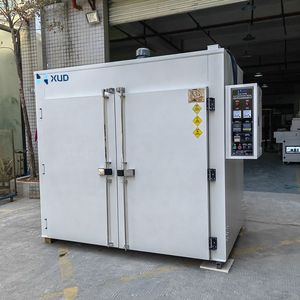 Secador de caja de aire caliente de calefacción eléctrica para horno de horneado industrial por lotes a precio competitivo para postcurado de resina y secado de pastillas de freno - Product Image 4