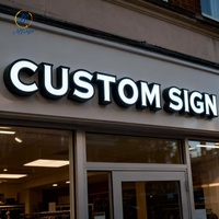 Enseigne extérieure en lettres 3D, étanche, avec éclairage LED, enseigne publicitaire personnalisée, devanture de magasin de barbier, enseigne lumineuse LED pour entreprise
