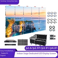 Écran LED vidéo couleur pleine gamme Vcore Série VCE 500x500mm IP65 pour extérieur/intérieur, avec flight case et armoire de location, pour utilisation en ascenseur, P3.91