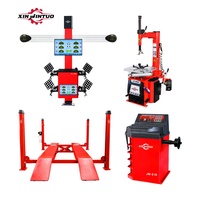 Xinjintuo <strong>Best</strong> Price Tyre Balancing Machine Tyre Changer Wheel Balancer 4 Post Car Lift Full Set for Car Workshop