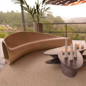 Sofá Paramétrico de Madera de Primera Calidad para Salón de Hotel Contemporáneo, Sala de Estar, Terraza - Product Image 1