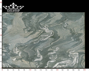 Goldtop Landscape Green <b>Marble</b> Waterproof Natural Stone Polished Slabs Countertops Vanity Top Floor Tiles Dining Table Hotel - Product Image 2