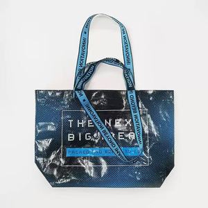 Bolsa de Compra Extra Grande, Ecológica, Impermeable, Laminada, de PP Tejido, con Logotipo Personalizado en Color, Promocional, para Supermercado, Doble - Product Image 3