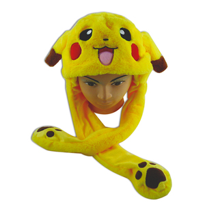 Divertido Gorro <span class=keywords><strong>de</strong></span> Peluche Amarillo <span class=keywords><strong>con</strong></span> <span class=keywords><strong>Orejas</strong></span> Móviles <span class=keywords><strong>de</strong></span> Personaje Animado, Gorro <span class=keywords><strong>de</strong></span> Piel Sintética <span class=keywords><strong>de</strong></span> Diseño para Adultos y Niños, Regalo Ideal - Product Image 5