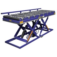 Table élévatrice hydraulique mobile latéralement TABLES élévatrices Fabricant de rouleaux de convoyeur, Rouleau de convoyeur Machines en acier inoxydable
