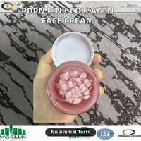Crème pour le visage à la capsule de collagène rose PDRN, lotion hydratante pour la peau avec crème gelée pour le visage