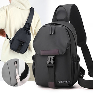 Fashion Men's Crossbody Bag Gray Large Capacity Lightweight Casual Shoulder Bag Everyday Use Spring 2025 - Product Image 2