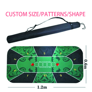 Tapis de poker en caoutchouc naturel écologique en gros, non toxique, sans PVC, antidérapant, surface à cellules fermées de 2 mm, empêche les taches - Product Image 4