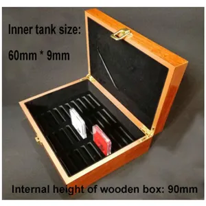 Modern Vintage Coin Storage Wooden Box With Buckle Wood Box Gift Set