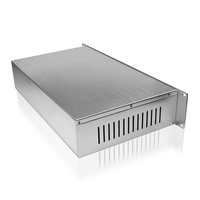 Boîtier de châssis en aluminium brossé CNC 19 ''1U 2U 3U 4U Boîtier de serveur de stockage Rackmount Boîtier d'instrument électronique en métal