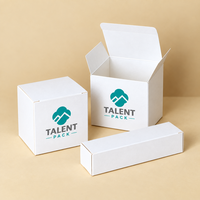 Custom Printed White Card Paper Box Ivory Board Kraft Paper Product Box Packaging Folding Christmas Gift Mini Cardboard Box