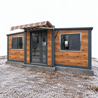 Maisonnette compacte avec murs à économie d'énergie, installation rapide, maison préfabriquée extensible pour projets de jardin ou de chambre d'hôtes