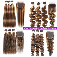 Lot de Cheveux Vierges Super Double Drawn 12A en Gros, Extensions de Cheveux Naturels Bouclés Pixie 100% Humains pour Femmes Noires