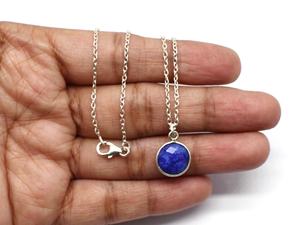 Bague minimaliste pour femme en argent sterling 925 plaqué or 18 carats avec pierre précieuse naturelle de lapis-lazuli taille ovale, idéale pour fiançailles, mariage ou soirée. - Product Image 5