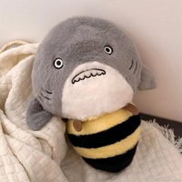 Nouveau produit Bad Friends jouets en peluche renard abeille tortue requin jouets en peluche transformer beau cadeau jouets en peluche animaux pour enfants