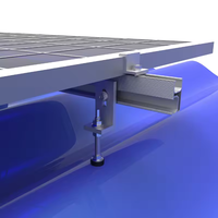 Rail de montage en aluminium anodisé pour système PV, pour installation solaire sur structure de montage au sol, avec garantie de 10 ans