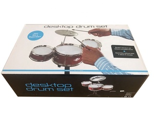 Custom Printed Matt Lamination Corrugated Board Self Erecting Gift Packaging <strong>Boxes</strong> <strong>for</strong> Junior Training Desktop <strong>Drum</strong> Set - Product Image 1