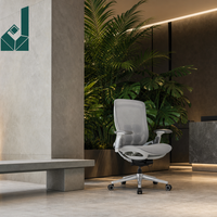 Chaise de bureau ergonomique en cuir, chaise d'ordinateur en cuir haute densité, siège de poste de travail moderne pour bureau, maison et espace d'étude