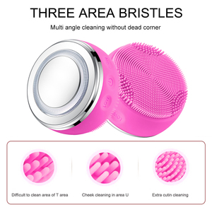 Brosse de nettoyage du visage 2 en 1, nettoyeur de peau à ondes sonores, Machine de rajeunissement de la peau - Product Image 4