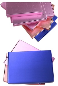 Tapa plegable con logotipo personalizado, película metálica corrugada <span class=keywords><strong>mensual</strong></span>, <span class=keywords><strong>caja</strong></span> de embalaje con suscripción a cosméticos - Product Image 3