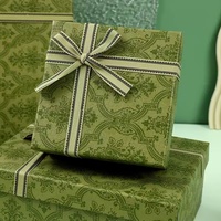 Boîtes cadeaux carrées grises haut de gamme en gros, boîtes vides avec couvercles et nœuds pour emballage de rouges à lèvres, cosmétiques et cadeaux d'anniversaire