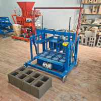 Machine mobile de fabrication de briques à poussée directe, machine à fabriquer des blocs creux, vendue à bas prix